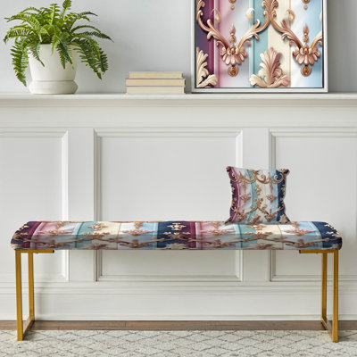 Banc rayé royal à motif étreinte Royal