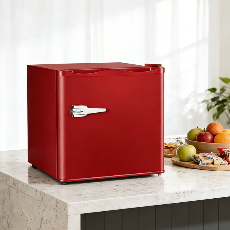 Electactic 1.2 Cu.ft Upright Freezer - 7 Temp Settings -13~28°F, Removable Shelf, Low Noise, Red