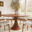 Ensemble de table de salle à manger en bois massif 5 pièces / 7 pièces pour 4/6/8-133235887-133235889