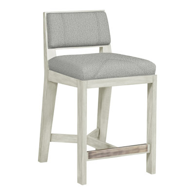 Scoville By Thom Filicia Upholstered Stool with Solid Wood Frame