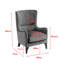 Upholstered Wingback Chair-768769389
