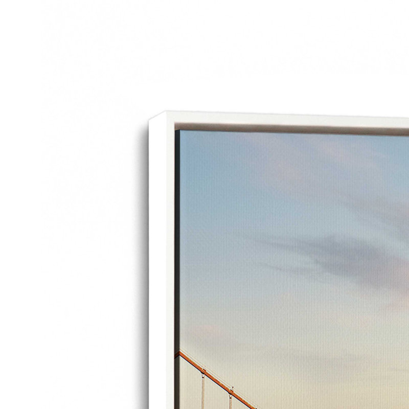 «Cloudline Drift», reproduction sur toile, 8 po x 12 po, Cadre flottant blanc opaque
