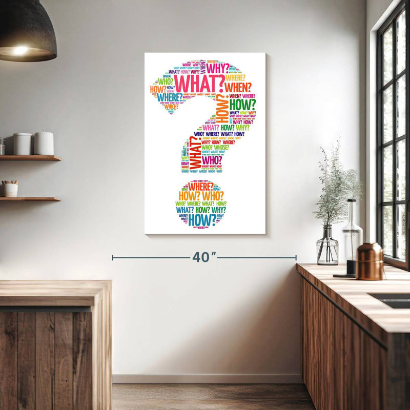 Keiri Question Mark, 39" H x 26" W