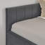 Structure de lit double capitonnée pleine grandeur avec deux tiroirs, structure de canapé-lit avec dossier confortable et accoudoirs, velours, gris (79,5 po x 58 po x 25 po)-426879933