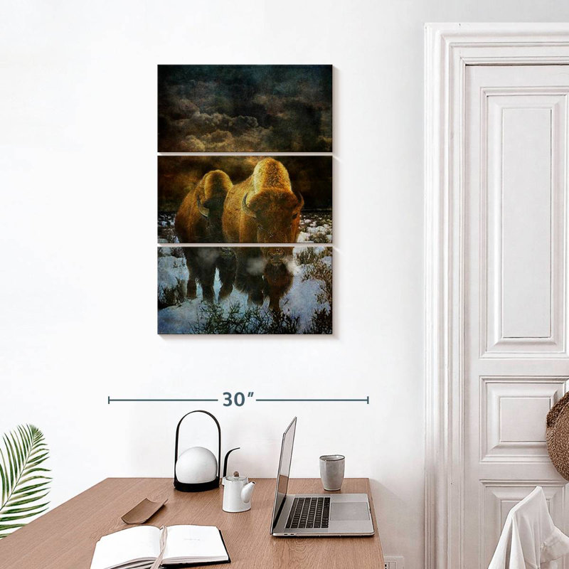 Brampt Storm Bison, 32" H x 20" W