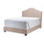 Très grand lit tapissier Damarquez, brun, H 55,41 po x l 77,96 po x L 86,05 po