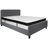 Aluino Button Tufted Platform Bed with Memory Foam Pocket Spring Mattress-485521779-485521783