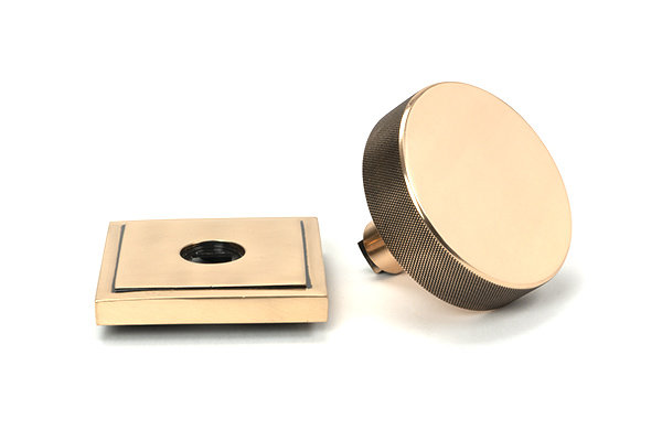 Brompton Single Dummy Door Knob , Polished Bronze