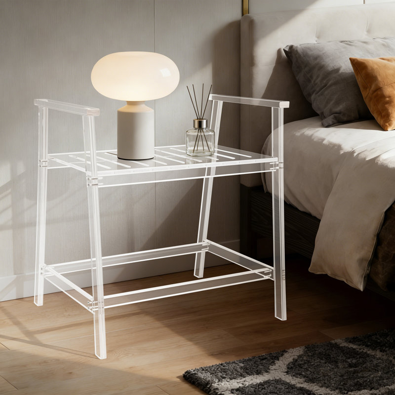 Clear Acrylic Shower Stool, Bathroom Bench