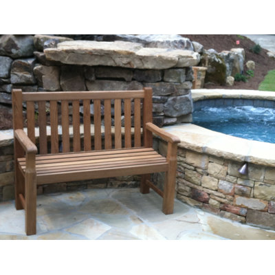 Charleston Solid Wood Teak Outdoor Bench