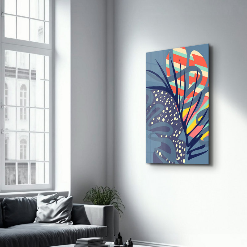 Peinture décorative en verre trempé