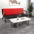 Faux Leather Waiting Room Chair Reception Sofa with Metal Frame-99274335