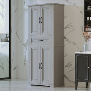 Bathroom Storage Cabinet With Multi-Functional Storage Space, Drawer With Slide Rails, Adjustable Shelf