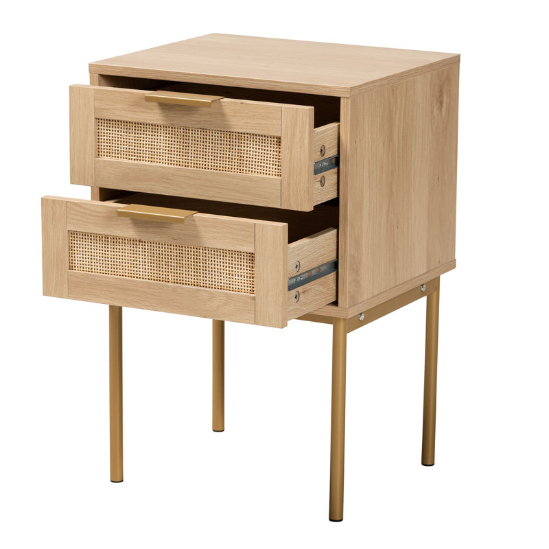 Table de chevet 2 tiroirs Gilbertson