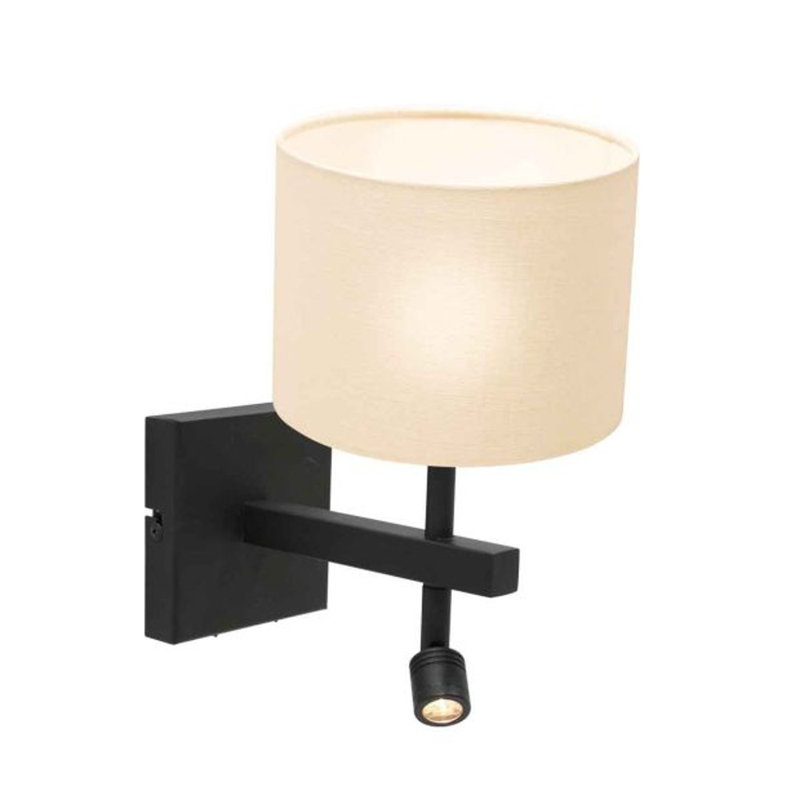 Gotthold Plug-in Armed Sconce, Matt glass