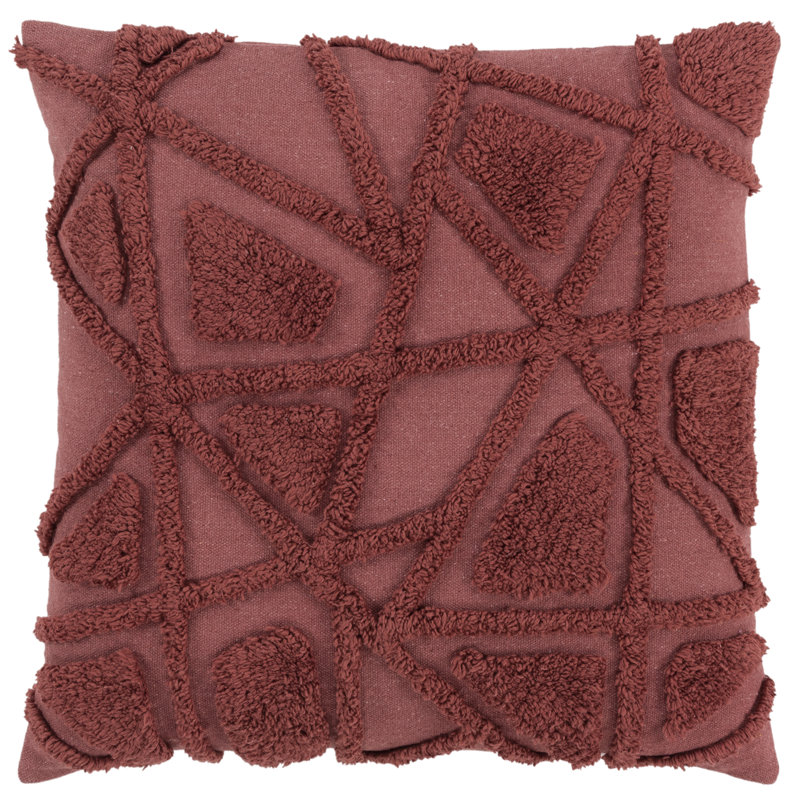  Square Throw Cushion, Wine