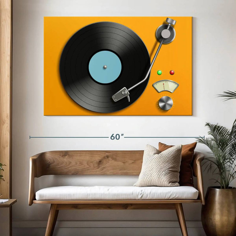Abarca Retro Record Player, 34" H x 51" W
