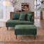 Chaise longue et tabouret rembourrés Mashawna-1772130834