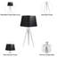 Lampe de table trépied 24 po Sima