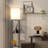Modern Floor Lamp With Shelves, 3-Color Remote Control Dimming, Corner Bookshelf Lamp For Living Room, Bedroom, Office - Black (9YK)