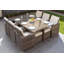 Theone 6 - Person Wicker Patio Dining Set with Rectangular Table , Cushions Included