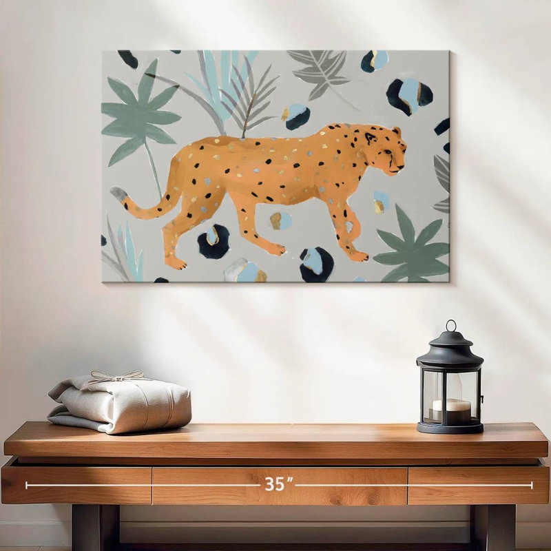 Walking Cheetah I, 16" H x 24" W