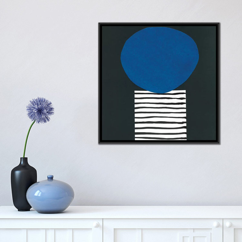 «memphis, H 18 po x l 18 po x P 1,5 po, Toile avec cadre noir