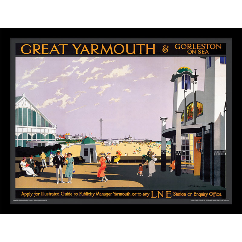 Great Yarmouth & Gorleston On Sea by H G Gawthorn - No Frame Memorabilia