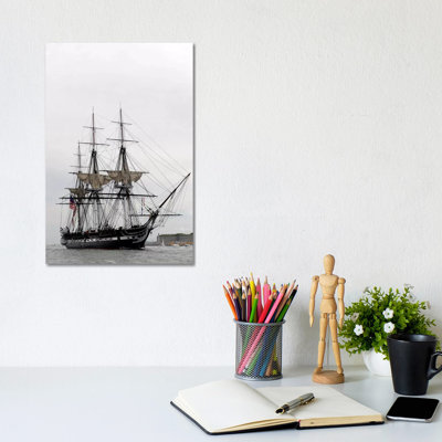 The World's Oldest Commissioned Warship, USS Constitution by Stocktrek Images - Wrapped Canvas Print