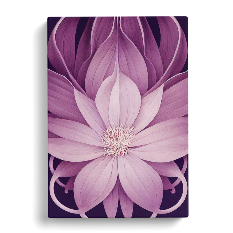 The Spellbinding Flower Abstract - Wrapped Canvas, 50cm H x 35cm W x 3cm D