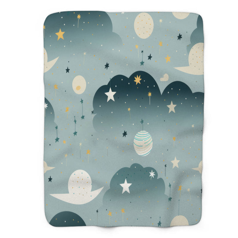 Earth Earth Stars - couverture 1 pièce de qualité supérieure, Lit simple