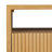 Leeds Oak Nightstand With Ribbed Design Drawer-116380675