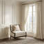 Belmont Place Accent Chair - Cream/espresso