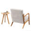 Ensemble de chaise d'appoint Mid-Century en bois d'hévéa massif de 28 po et table de 15,74 po-1573308765-1573308766-1573615258