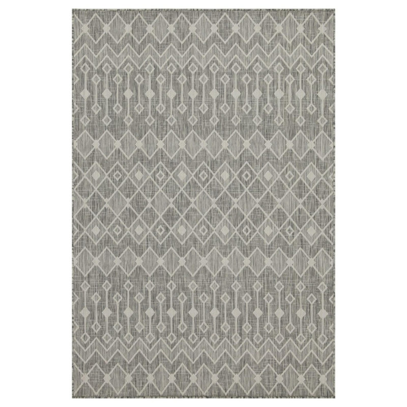 Sunshine GC_HAR2021 Silver Indoor/Outdoor Area Rug, Rectangle 7'10" x 10'3"