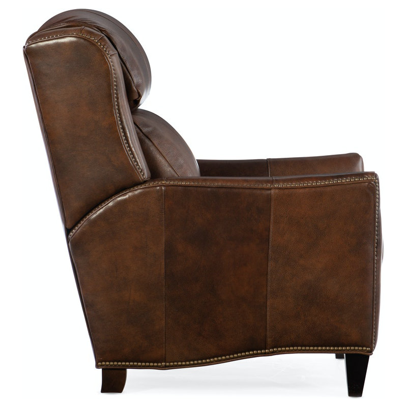 Lancaster Recliner, Rio Mineral Genuine Leather, Cobblestone, Power