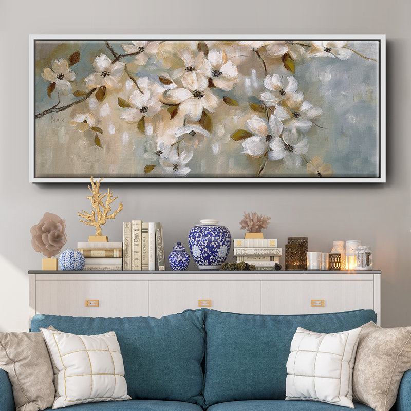 Blossoms of May - toile encadrée, H 8 po x l 20 po