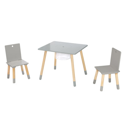 3 Piece Rectangular Activity Table Chair Set
