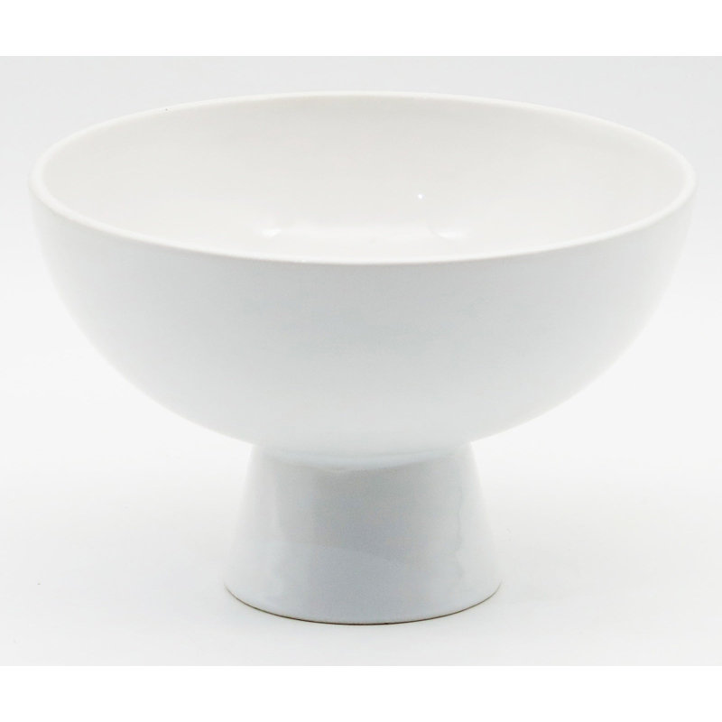 White Pedestal Bowl