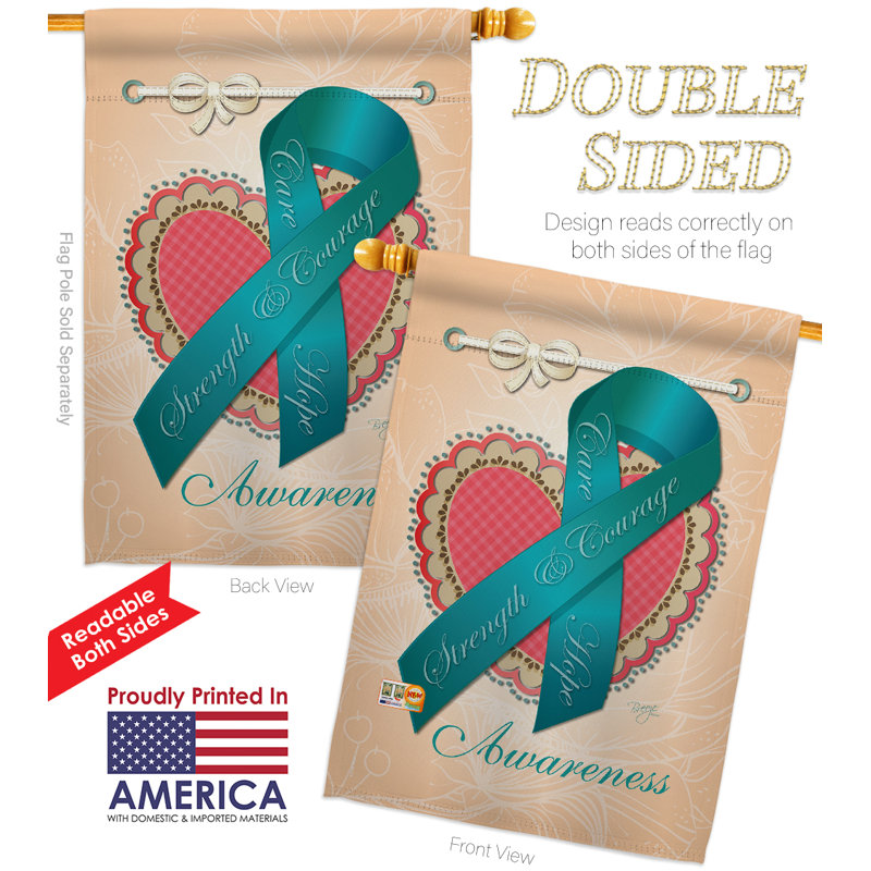 Double Sided 40'' H x 28'' W Polyester Flag Set