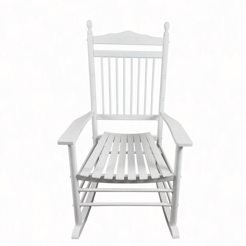 Chaise berçante balcon porche adulte, White