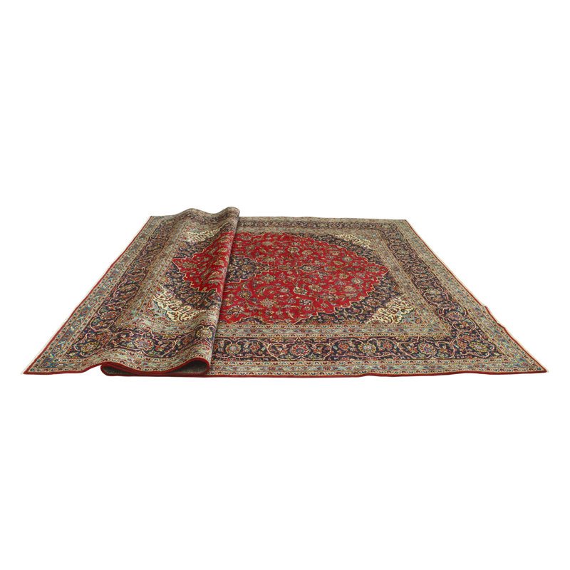Khusbu Distressed Ghafoor Red Rug