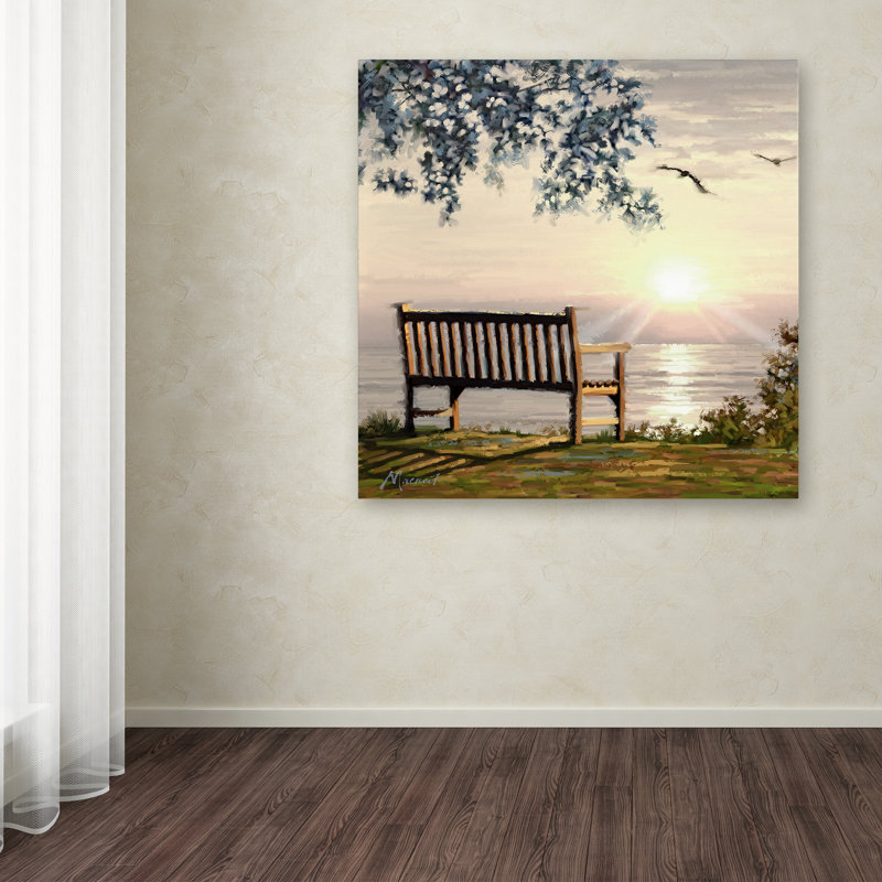 Armand 'Ocean View' Print on Canvas, 14" H x 14" W x 2" D
