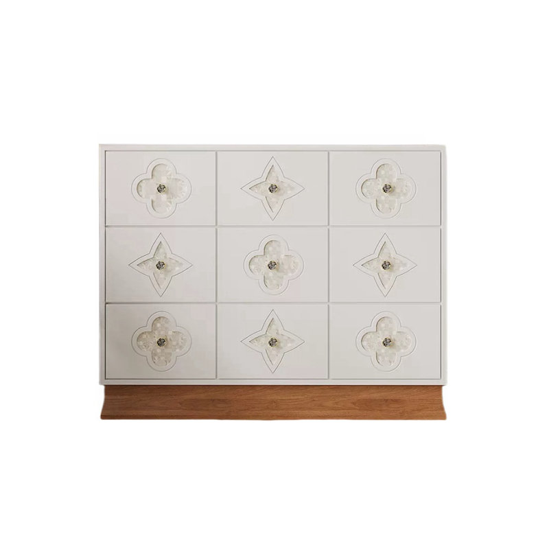 Commode d'appoint moderne simple blanc