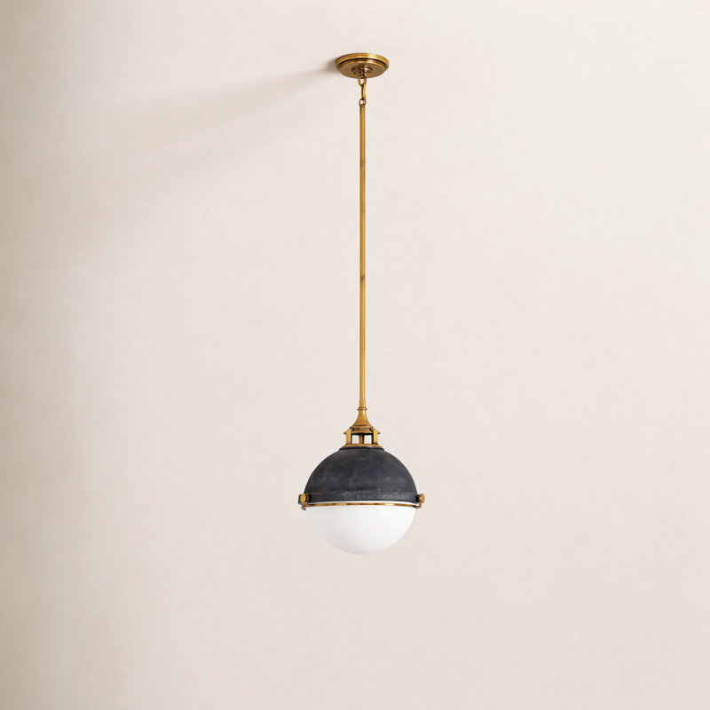 Kyoto 2-Light Chandelier, Aged Zinc, 14.5" H x 13.5" W x 13.5" D