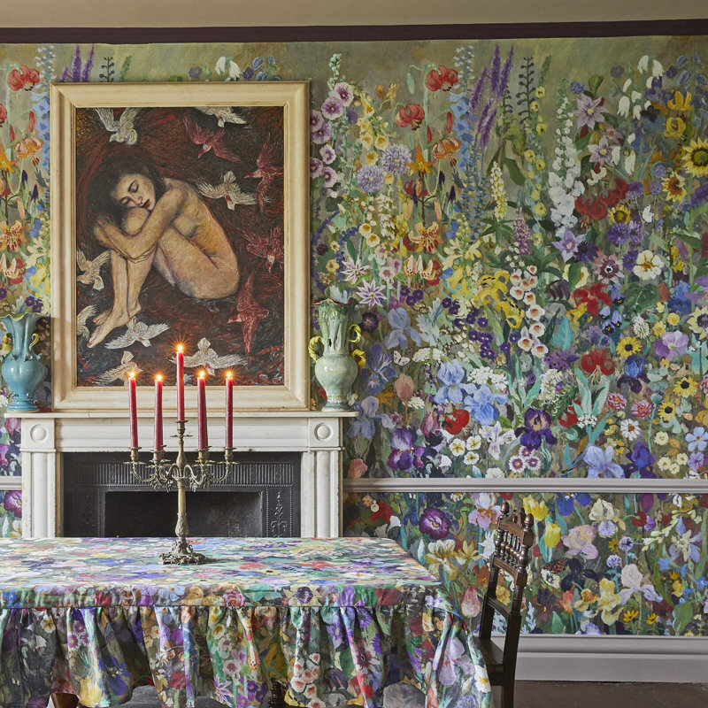 Floribunda 9.84' L x 70.87" W Paintable Wallpaper Roll