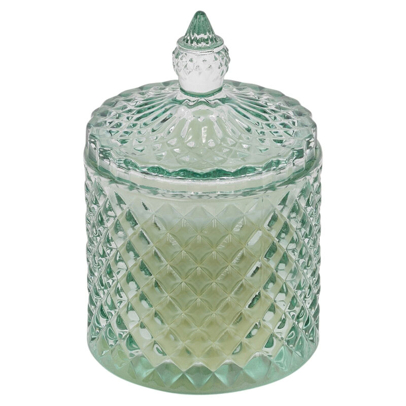 Scented Jar Candle with Glass Holder, Feu De Bois Firewood