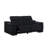 Divanitalia Top Grain Italian Leather Loveseat-1273379386
