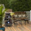 Décoration en cascade de pierre artificielle avec lumières DEL - Décoration d'extérieur pour porche et patio d'aspect naturel