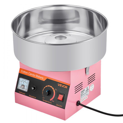 Machine à barbe à papa commerciale, machine à barbe à papa électrique 1000W, facile à utiliser avec un bol en acier inoxydable de 15 pouces et une cuillère à sucre, fait des bonbons durs pour l'anniversaire des enfants à la maison, fête de famille, bleu